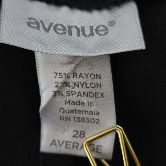 Avenue Dress Pants Womens Plus Size 28 Average Stretch Pockets Black Y2K Office - Picture 3 of 13